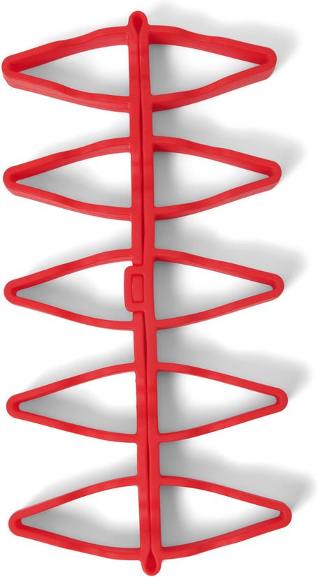 Cuisipro - 7.5"x7"x1" Silicone Red Dual Trivet Rack - 74792305