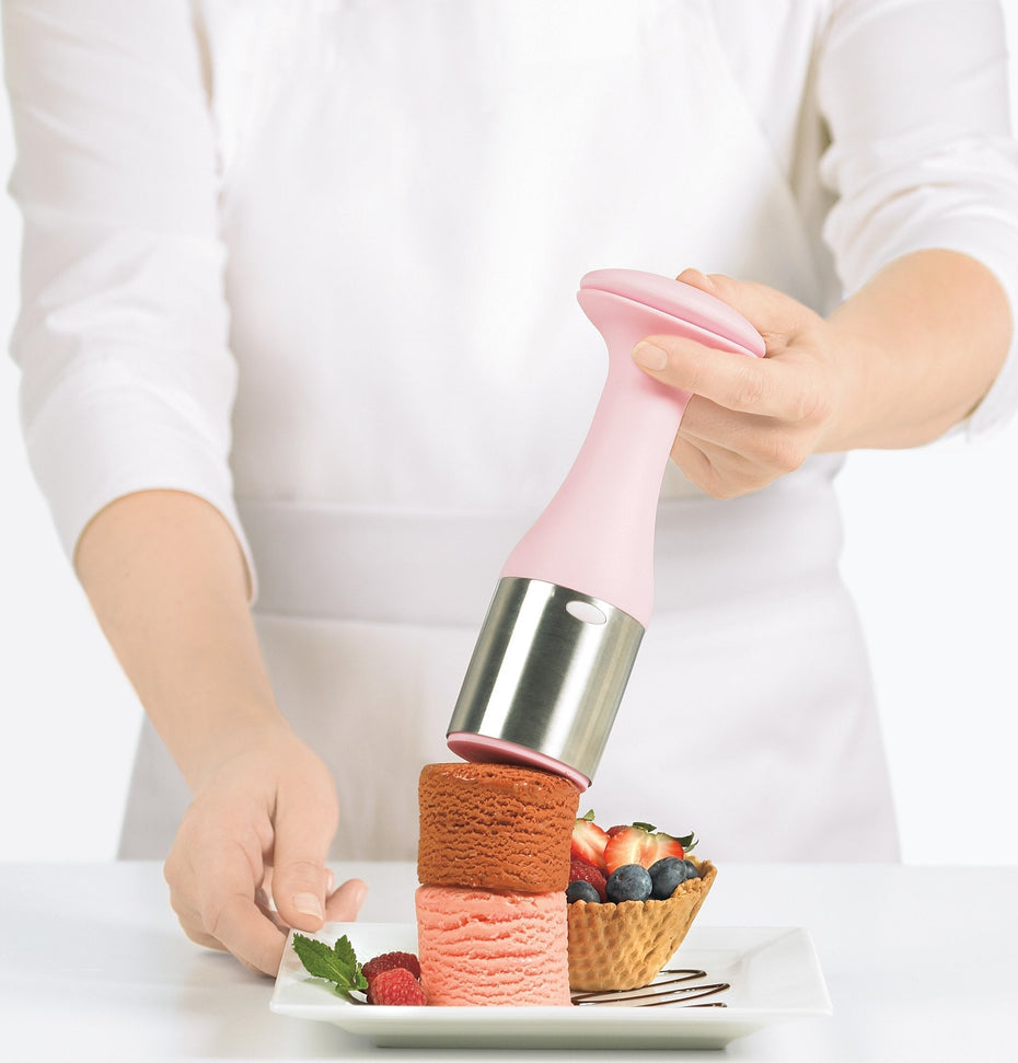 Cuisipro - 7.75" Pink Ice Cream Scoop & Stack - 747316