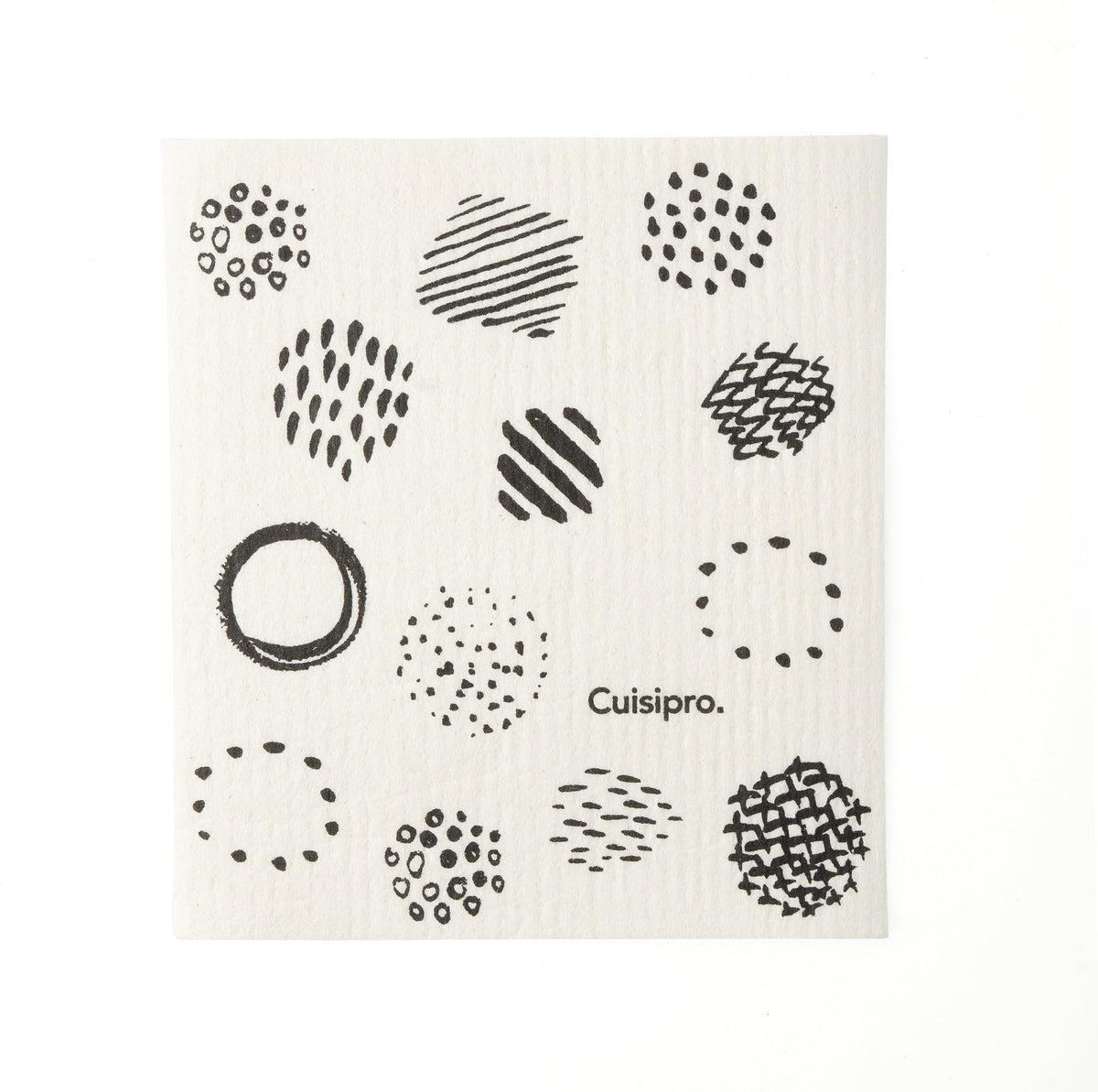 Cuisipro - 7.87" x 6.7" Black Circle All Purpose Eco-Cloth - 747947