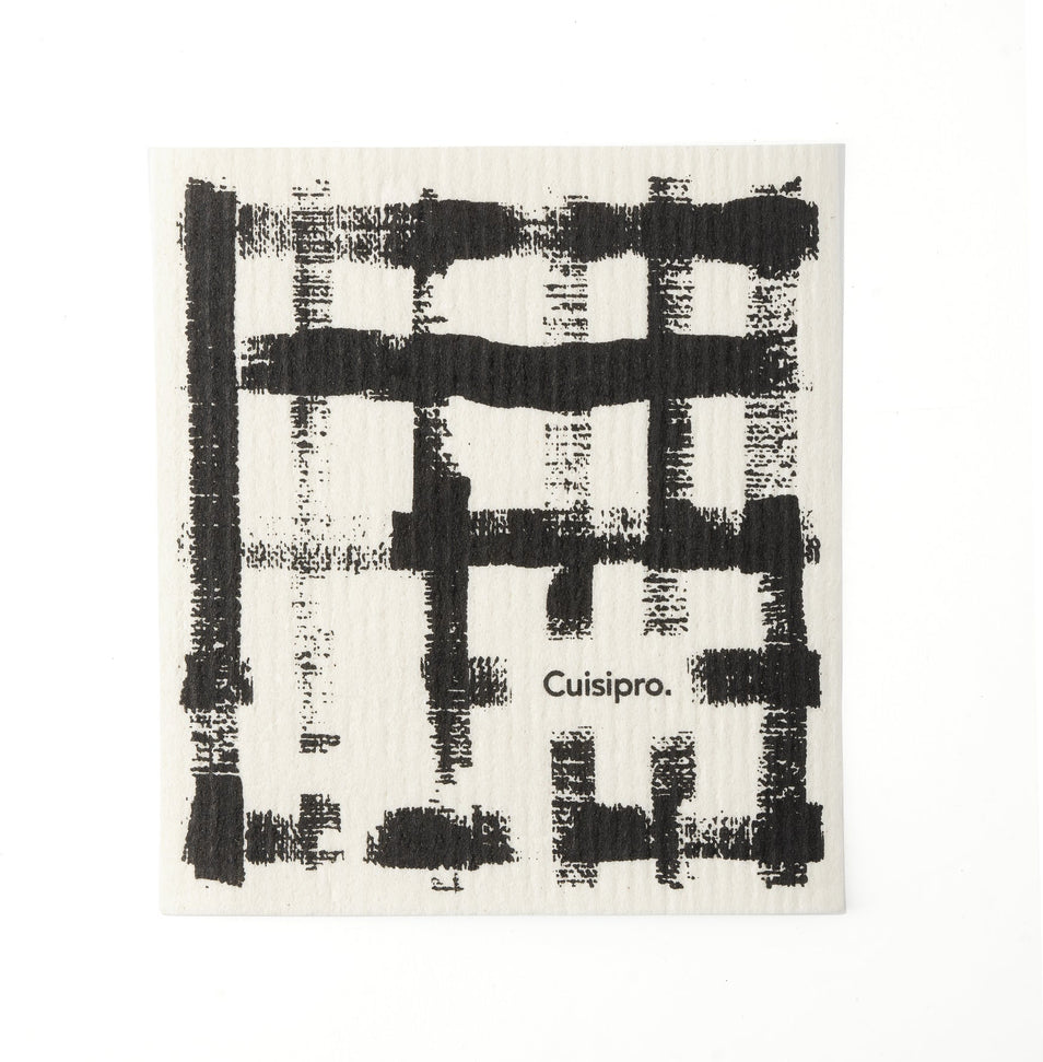 Cuisipro - 7.87" x 6.7" Black Stripe All Purpose Eco-Cloth - 747943