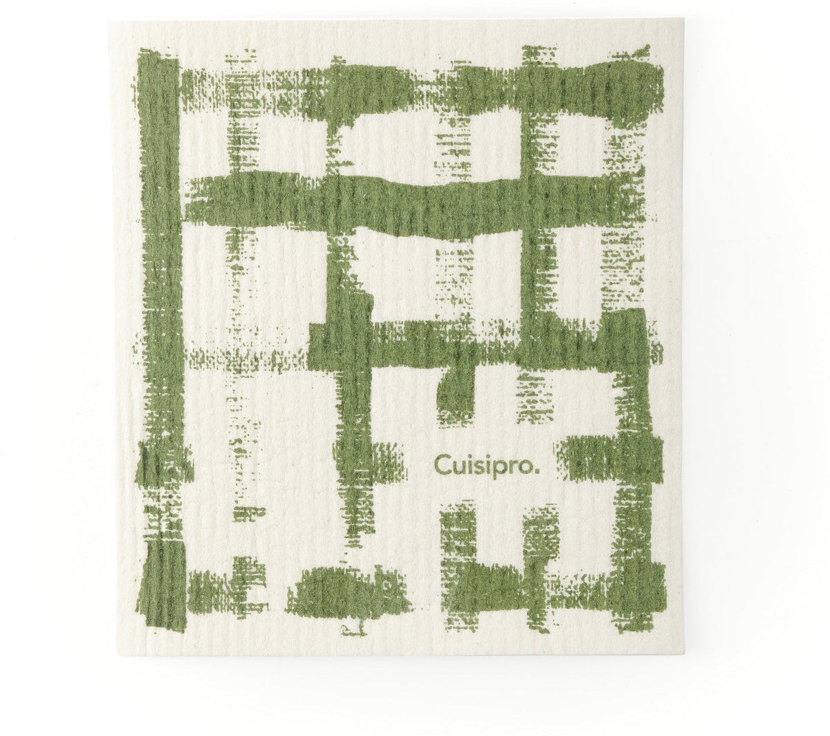 Cuisipro - 7.87" x 6.7" Green Stripe All Purpose Eco-Cloth - 747932