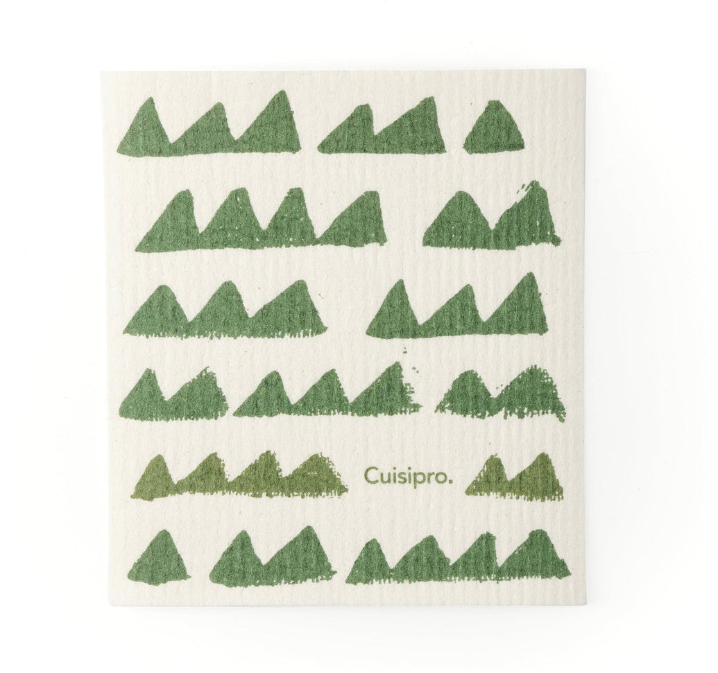 Cuisipro - 7.87" x 6.7" Green Triangle All Purpose Eco-Cloth - 747930