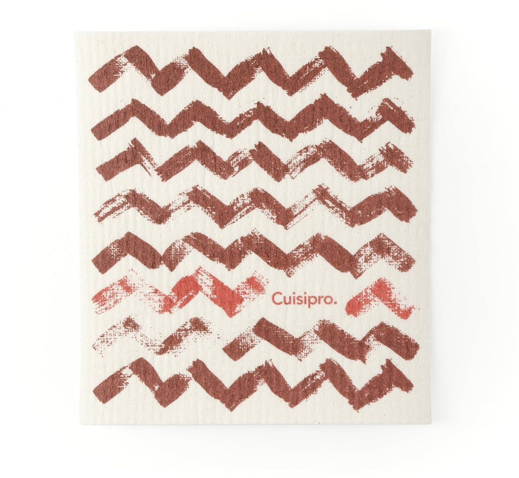 Cuisipro - 7.87" x 6.7" Yellow Stripe All Purpose Eco-Cloth - 747934