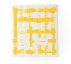 Cuisipro - 7.87" x 6.7" Yellow Stripe All Purpose Eco-Cloth - 747935