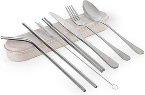 Cuisipro - 8 PC Light Grey Stainless Steel Personal Cutlery Set - 747906-420