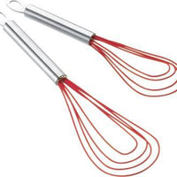Cuisipro - 8" Red Silicone Flat Whisk (4 Wires) - 74696805