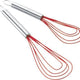 Cuisipro - 8" Red Silicone Flat Whisk (4 Wires) - 74696805