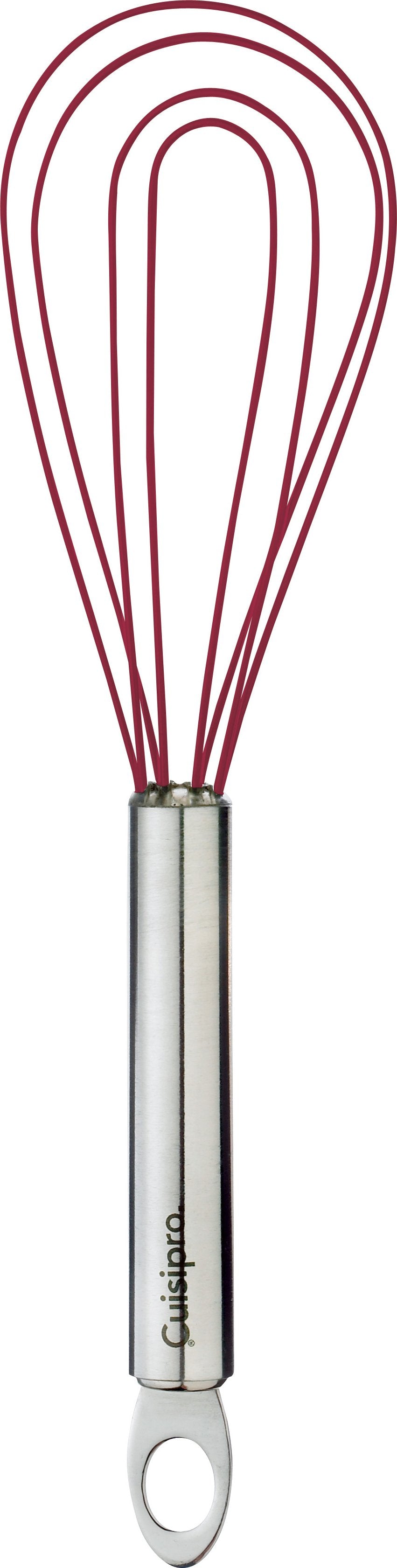 Cuisipro - 8" Red Silicone Flat Whisk (4 Wires) - 74696805