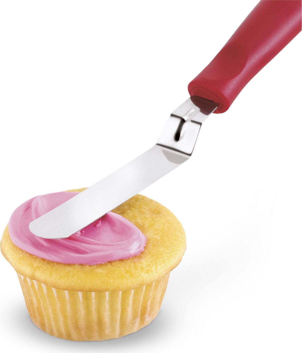 Cuisipro - 9" Stainless Steel Red Flexible Offset Spatula - 747169