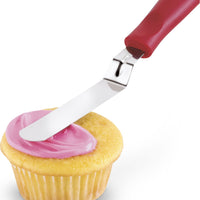 Cuisipro - 9" Stainless Steel Red Flexible Offset Spatula - 747169