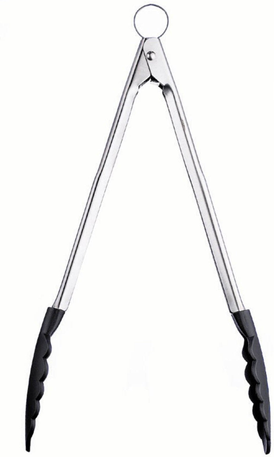 Cuisipro - 9.5" Black Silicone Locking Tongs - 74708602