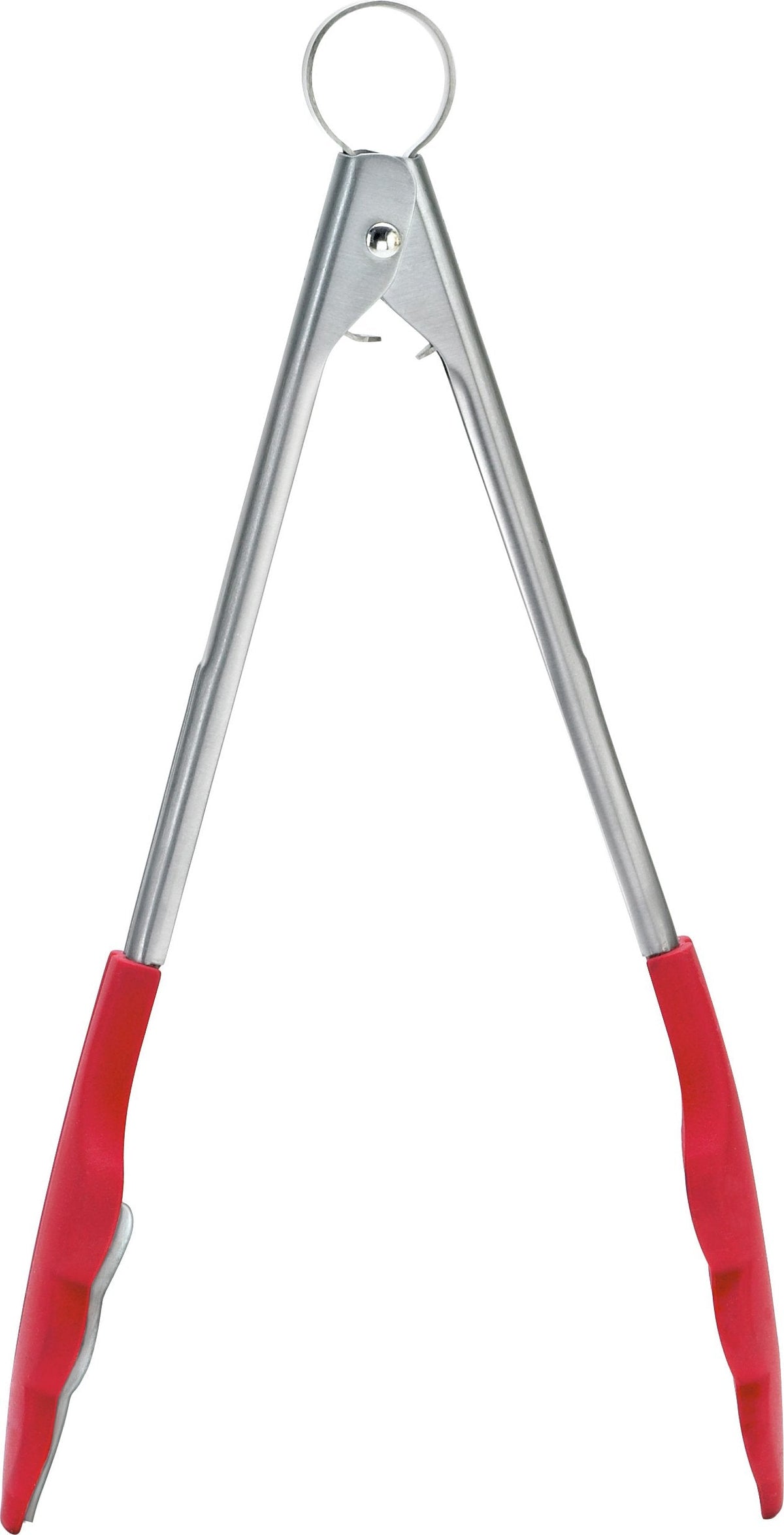 Cuisipro - 9.5" Red Silicone Tong with Teeth (24 cm) - 74717705