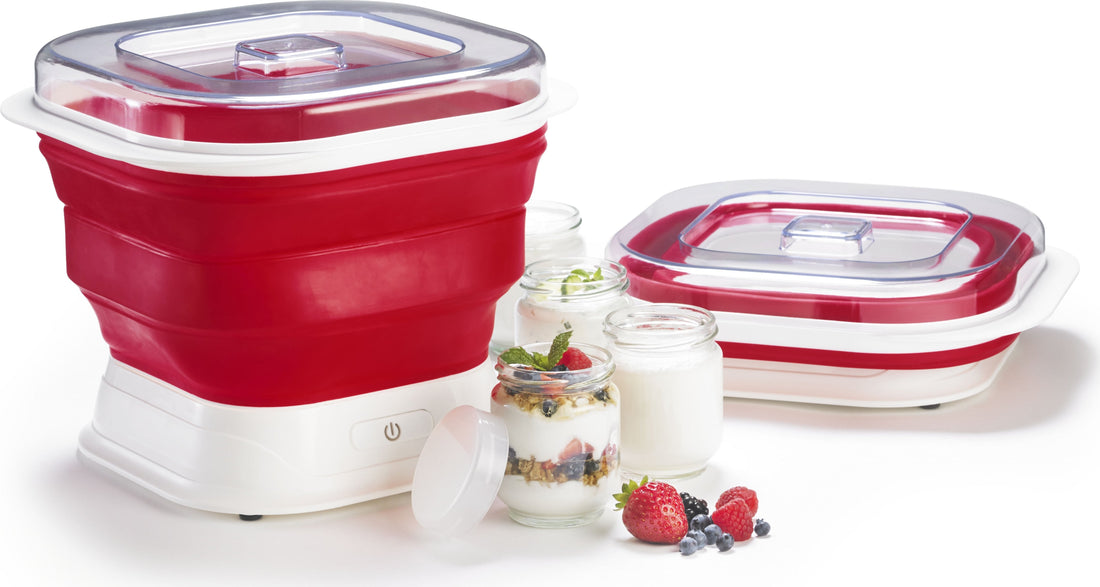 Cuisipro - 9.7"x11"x6" Red Collapsible Yogurt Maker - 74735505 - DISCONTINUED