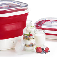 Cuisipro - 9.7"x11"x6" Red Collapsible Yogurt Maker - 74735505 - DISCONTINUED