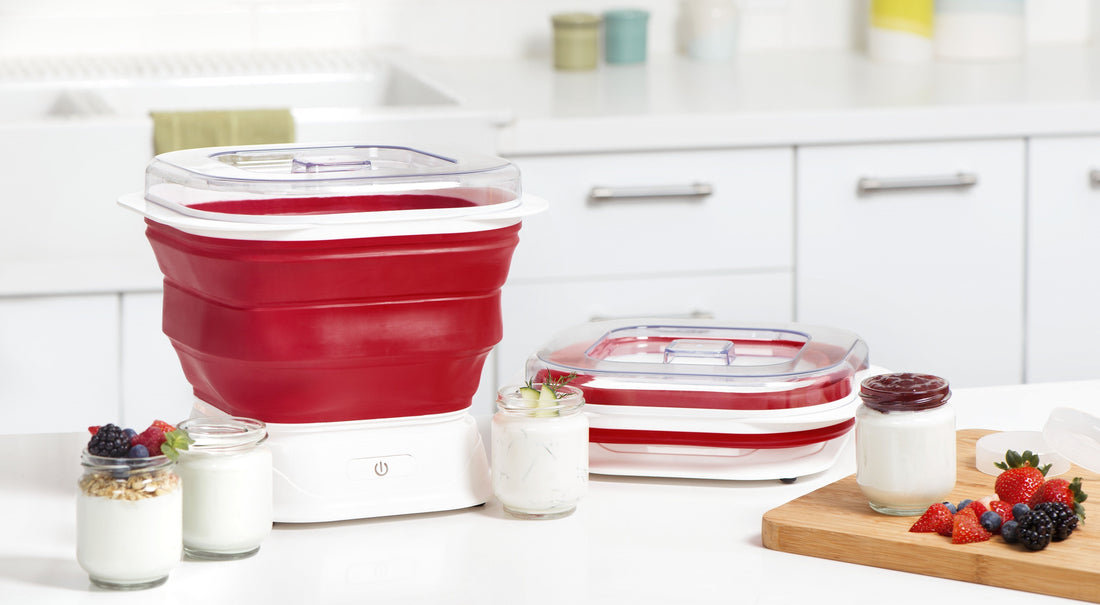 Cuisipro - 9.7"x11"x6" Red Collapsible Yogurt Maker - 74735505 - DISCONTINUED
