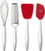 Cuisipro - PICCOLO Red Baking Set (Grater, Whisk, Spatula, Turner) - 747380