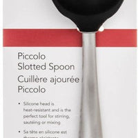 Cuisipro - Piccolo 8" Black Silicone Slotted Spoon - 74737702