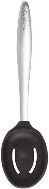 Cuisipro - Piccolo 8" Black Silicone Slotted Spoon - 74737702