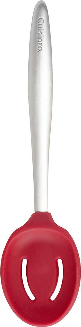 Cuisipro - Piccolo 8" Red Silicone Slotted Spoon - 74737705