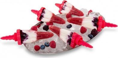 Cuisipro - Snap-Fit 2 Oz Red Rocket Pop Molds, Pack of 6 - 837455