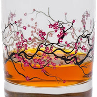 Cuisivin - 10.25 Oz Designed Glassware Cherry Blossom Tumbler, Pack of 6 BB - 8821CB