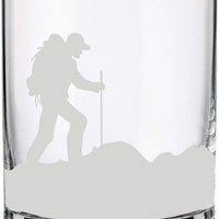 Cuisivin - 10.8 Oz Hiker Print Whisky Glass, Pack of 6 - 8470HIKE