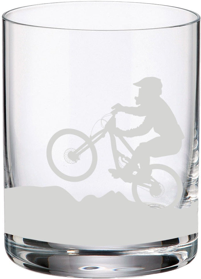 Cuisivin - 10.8 Oz Mountain Biker Whisky Glass, Pack of 6 - 8470BIKE