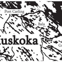 Cuisivin - 10.8 Oz Muskoka Map Whisky Glass, Pack of 6 - 8470MUSK.BK