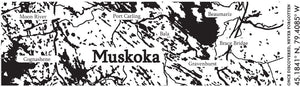 Cuisivin - 10.8 Oz Muskoka Map Whisky Glass, Set Of 6 - 8470MUSK.BK