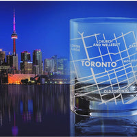 Cuisivin - 10.8 Oz Toronto Map Whisky Glass, Pack of 6 - 8470TOR.BK