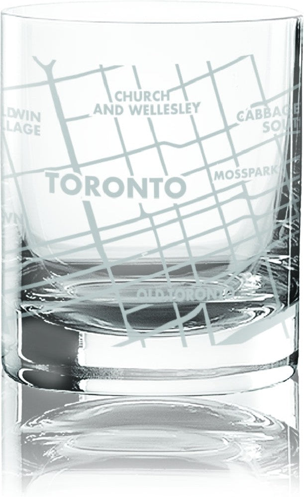 Cuisivin - 10.8 Oz Toronto Map Whisky Glass, Pack of 6 - 8470TOR.BK