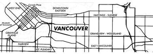 Cuisivin - 10.8 Oz Vancouver Map Whisky Glass, Set Of 6 - 8470VAN.BK