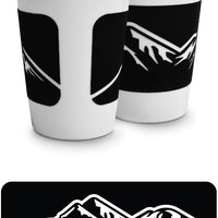 Cuisivin - 11.8 Oz Black Velour Mountains Porcelain Mug - 6601VMOUBL
