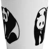 Cuisivin - 11.8 Oz Black Velour Panda Porcelain Mug - 6601VPAN