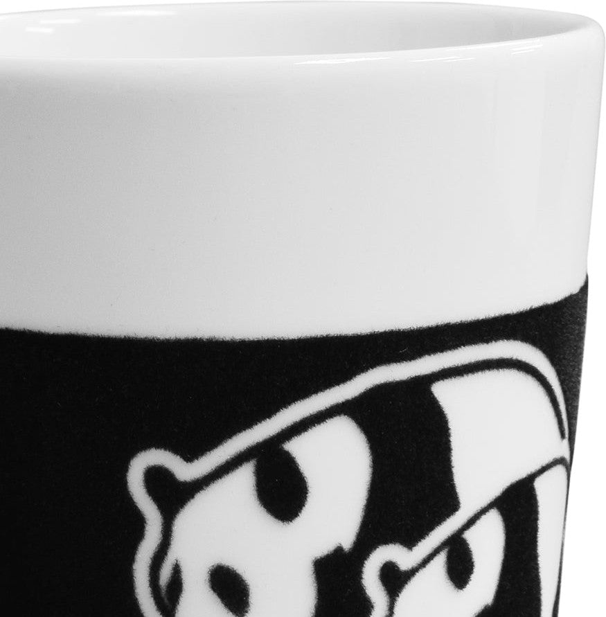 Cuisivin - 11.8 Oz Black Velour Panda Porcelain Mug - 6601VPAN