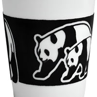 Cuisivin - 11.8 Oz Black Velour Panda Porcelain Mug - 6601VPAN