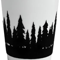 Cuisivin - 11.8 Oz Black Velour Trees Porcelain Mug - 6601VTREBL