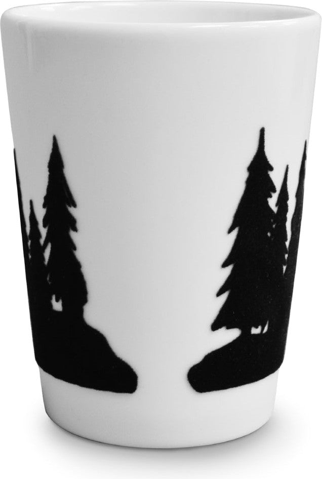 Cuisivin - 11.8 Oz Black Velour Trees Porcelain Mug - 6601VTREBL