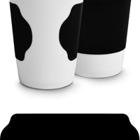 Cuisivin - 11.8 Oz Velour Band Porcelain Mug Black Band - 6601VBL