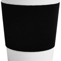 Cuisivin - 11.8 Oz Velour Band Porcelain Mug Black Band - 6601VBL