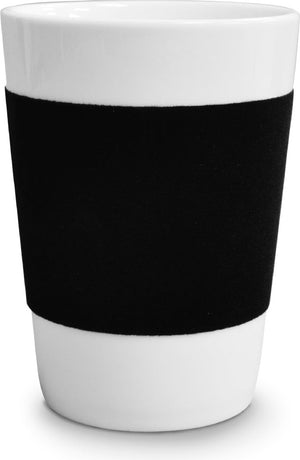 Cuisivin - 11.8 Oz Velour Band Porcelain Mug Black Band - 6601VBL