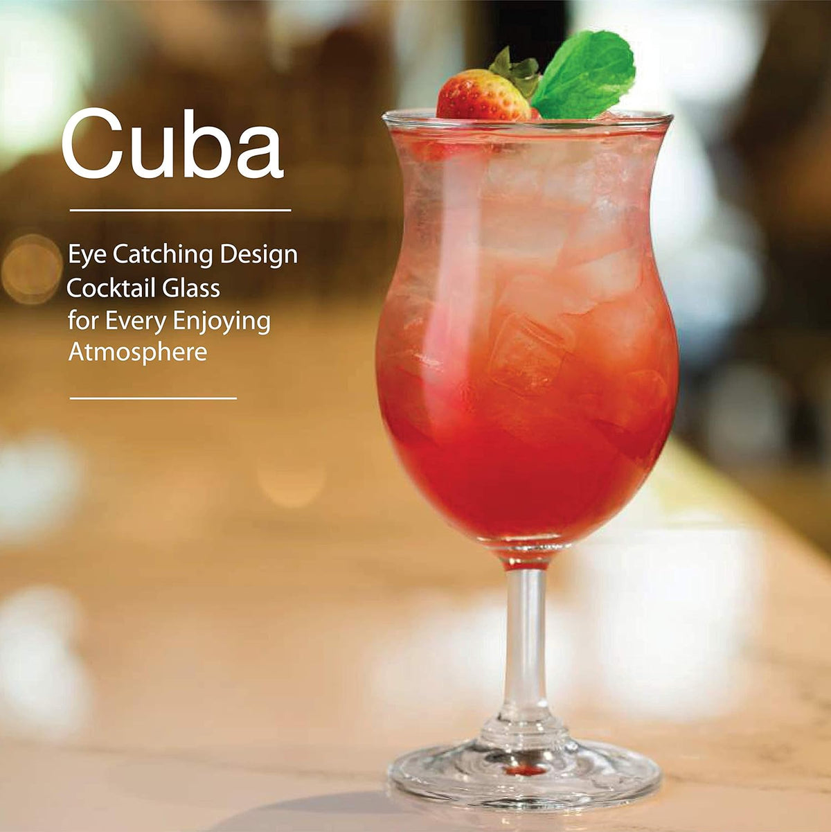 Cuisivin - 12 Oz Glassware Cuba Poco Grande, Pack of 6 BB - 8663