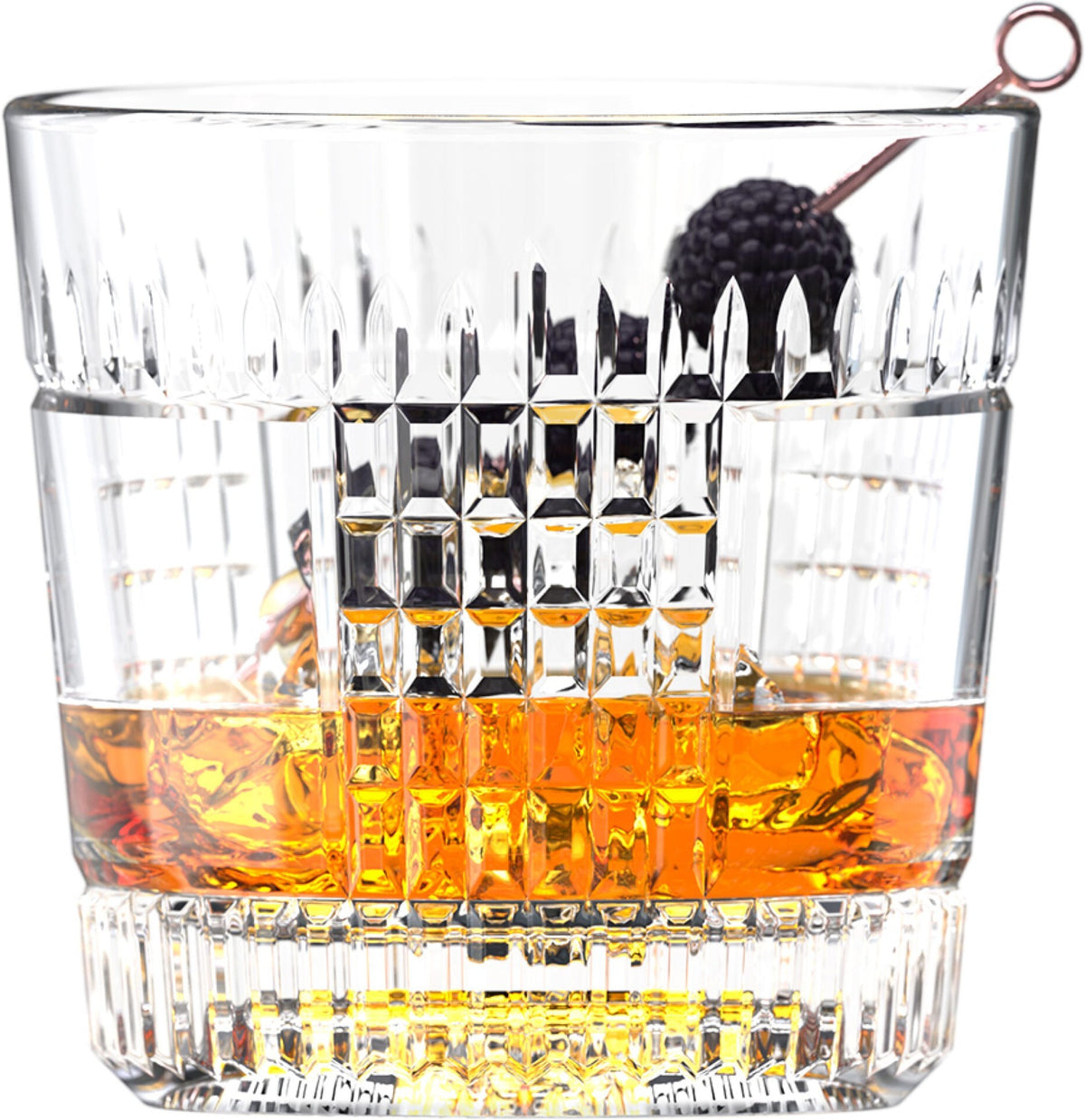 Cuisivin - 12 Oz Glassware Matter Fix Double Rock Cocktail Glass, Pack of 6 BB - 8825