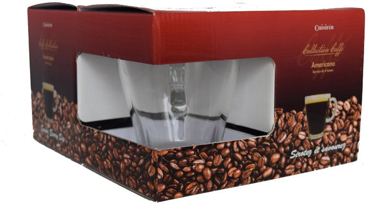 Cuisivin - 12 oz Caffe Americano Cups, Pack of 4 - 8708