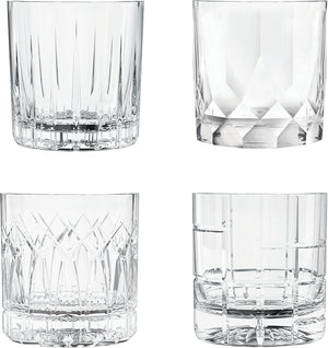 Cuisivin - 12.25 Oz 4 DOF Glendale Whiskey Glass Set, Set Of 4 - 8380