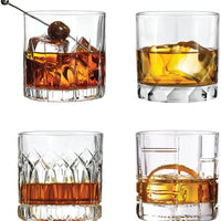 Cuisivin - 12.25 oz 4 DOF Glendale Whiskey Glass Set, Pack of 4 - 8380