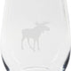 Cuisivin - 12.85 Oz Moose Print Stemless Wine Glass, Set Of 6 - 8505ANM.MOOSE