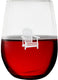 Cuisivin - 12.85 Oz Muskoka Chair Print Stemless Wine Glass, Set Of 6 - 8505MUSK