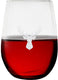 Cuisivin - 12.85 Oz Stag Print Stemless Wine Glass, Set Of 6 - 8505ANM.STAG
