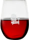 Cuisivin - 12.85 oz Muskoka Chair Print Stemless Wine Glass, Pack of 6 - 8505MUSK